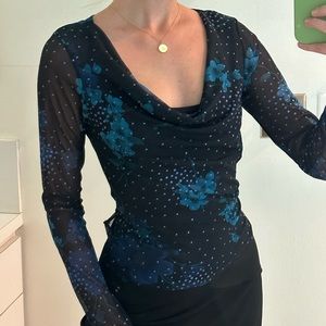 Vintage Le Chateau long sleeve top